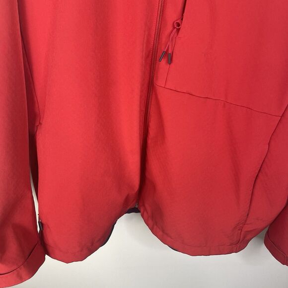 Chick-Fil-A Jacket Men's Red Team Style Hooded Rain Coat Windbreaker Size XXL - Picture 3 of 13